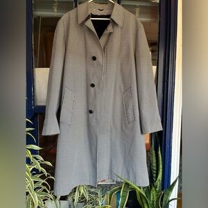 Vintage houndstooth overcoat — 42L